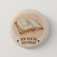 Ben Kur’an Okuyorum  - İğneli Broş