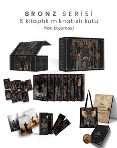Bronz Serisi 6 Kitaplık Mıknatıslı Kutu - Yan Boyamalı