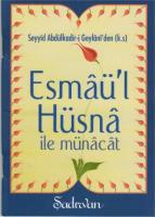 Esmaül Hüsna ile Münacat