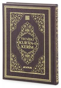 Tecvidli Kur'an-ı Kerim - Termo derili Rahle Boy