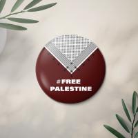 Kefiye Free Palestine - İğneli Broş Kefiye Free Palestine - İğneli Broş