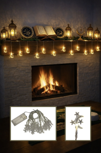 Hilal 3 Yıldızlı LED Işık – 3 Metre (Pilli)