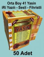 41 Yasin Orta Boy (50 adet) -İRİ yazılı - QR kod la sesli