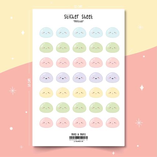 Mochida – Sevimli Mochiler – Sticker Seti
