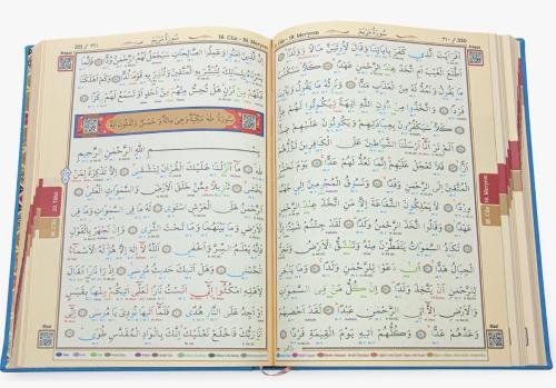 Orta Boy Tecvitli Kur'an-ı Kerim (4 Renk) (KOD 023) Heyet