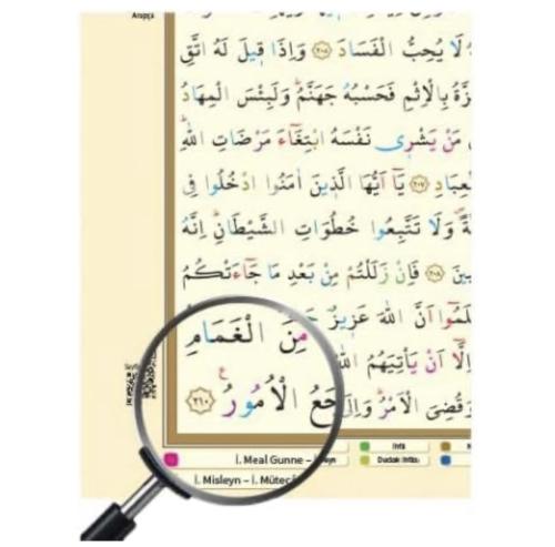 Tecvidli Kur'an-ı Kerim - Termo derili Rahle Boy