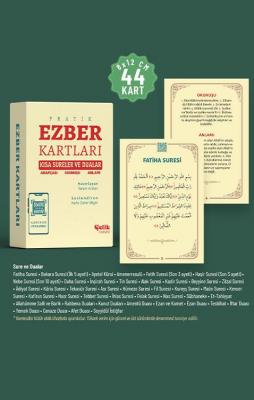 Kısa Sureler ve Dualar (Ezber Kartları - 44 Kart) İkram Arslan